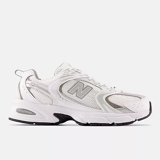 New Balance 530 White With Silver Metallic