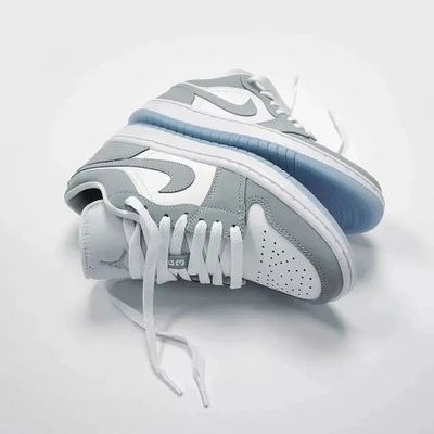 Nike Air Jordan 1 Low White Wolf Grey - Image 10