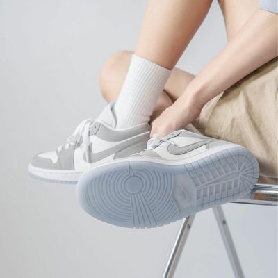 Nike Air Jordan 1 Low White Wolf Grey - Image 11