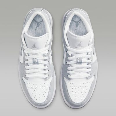 Nike Air Jordan 1 Low White Wolf Grey - Image 9